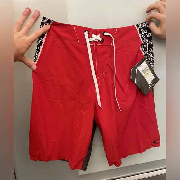 Oakley Shorts Oakley Blade Iii Redline Board Short Sz 3 New Poshmark